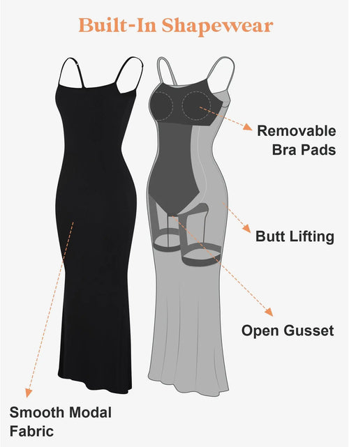 Load image into Gallery viewer, Maxi Built-In Shapewear Lounge Dress
