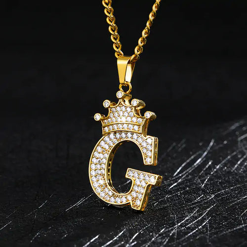 Load image into Gallery viewer, Zircon Alphabet Necklace
