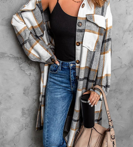 Dropped Shoulder Duster Coat